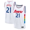 Joel Embiid Philadelphia 76ers 2024/25 Fast Break Player Jersey City Edition Elegant White