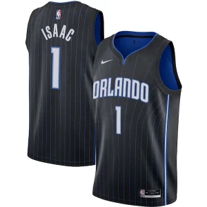 Jonathan Isaac Orlando Magic Nike Swingman Jersey Black Chic Icon Edition