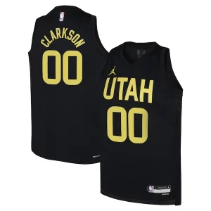Jordan Clarkson Utah Jazz Jordan Brand Youth Unique Swingman Jersey Statement Edition Black