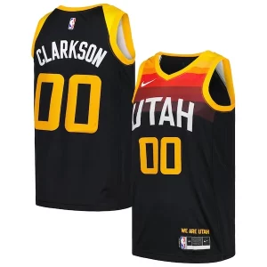 Jordan Clarkson Utah Jazz Nike Swingman Player Jersey City Edition Premium Black