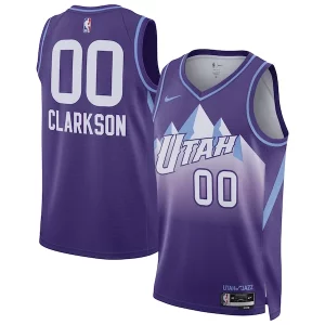 Jordan Clarkson Utah Jazz Nike Unisex 2024/25 Swingman Player Jersey City Trendy Edition Purple