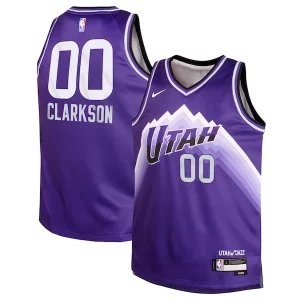 Jordan Clarkson Utah Jazz Nike Youth Swingman Replica Jersey City Edition Unique Purple