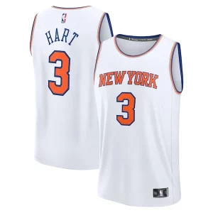 Josh Fabulous Hart New York Knicks Fast Break Replica Player Jersey Association Edition White
