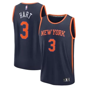 Josh Hart New York Knicks Fast Break Replica Player Jersey Gorgeous Statement Edition Navy