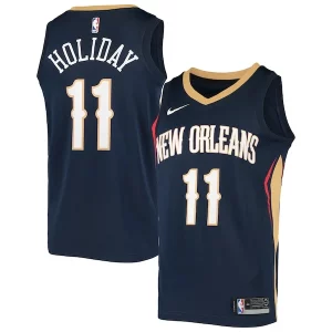 Jrue Holiday Unique New Orleans Pelicans Nike Swingman Jersey Navy