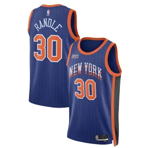Julius Randle New York Knicks Nike Unisex 2023/24 Elegant Swingman Jersey Blue City Edition