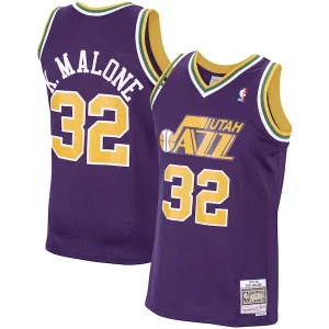 Karl Malone Utah Jazz 1991/92 Hardwood Classics Swingman Jersey Purple Trendy