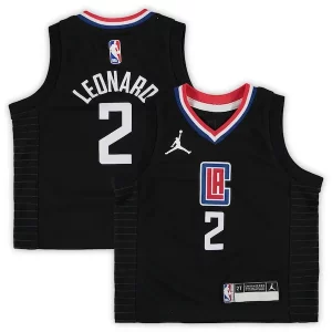 Kawhi Leonard LA Clippers Premium Jordan Brand Toddler 2020/21 Jersey Black Statement Edition