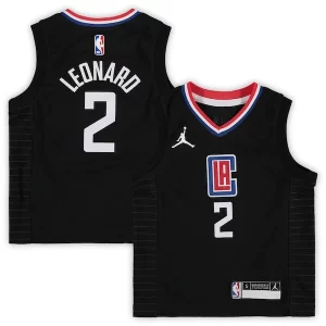Kawhi Stylish Leonard LA Clippers Jordan Brand Preschool 2020/21 Fast Break Replica Jersey Statement Edition Black