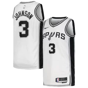 Keldon Johnson San Antonio Gorgeous Spurs Nike Unisex Swingman Jersey Association Edition White