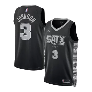 Keldon Johnson San Antonio Spurs Fabulous Jordan Brand Unisex Swingman Jersey Statement Edition Black
