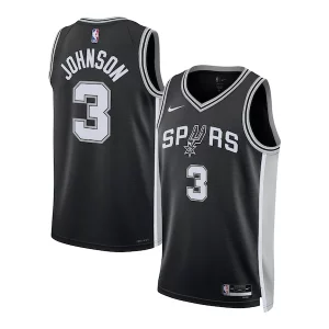 Keldon Johnson San Antonio Spurs Nike Eye - catching Unisex Swingman Jersey Icon Edition Black/White