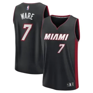Kel'el Ware Miami Heat Fast Break Replica Player Jersey Icon Edition Black Trendy