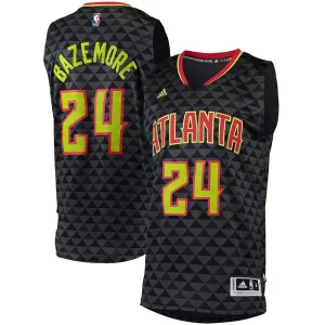 Kent Bazemore Atlanta Hawks Elegant adidas Swingman Jersey Charcoal
