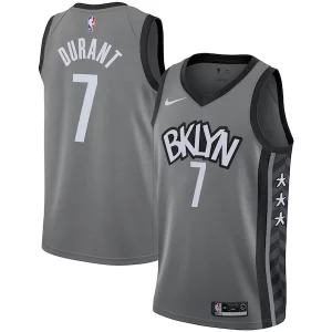 Kevin Durant Brooklyn Nets Nike 2019/2020 Swingman Jersey Premium Statement Edition Gray