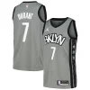 Kevin Durant Brooklyn Nets Nike Swingman Player Jersey Statement Edition Stylish Gray/Blue