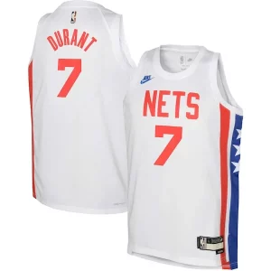 Kevin Durant Brooklyn Nets Stylish Nike Youth 2022/23 Swingman Jersey White Classic Edition