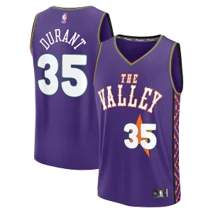Kevin Durant Phoenix Gorgeous Suns Youth 2024/25 Fast Break Player Jersey City Edition Purple
