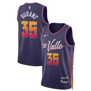Kevin Durant Phoenix Suns Nike Unisex 2023/24 Swingman Elegant Jersey Purple City Edition