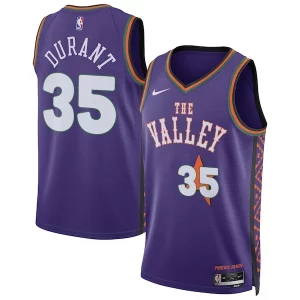 Kevin Durant Phoenix Suns Nike Unisex 2024/25 Swingman Player Jersey City Edition Purple Trendy