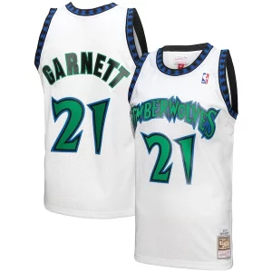 Kevin Garnett Minnesota Timberwolves 1997 98 Hardwood Classics Reload 3.0 Swingman Jersey White Unique