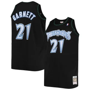 Kevin Garnett Minnesota Timberwolves 1997/98 Big & Tall Hardwood Classics Swingman Jersey Eye - catching Black
