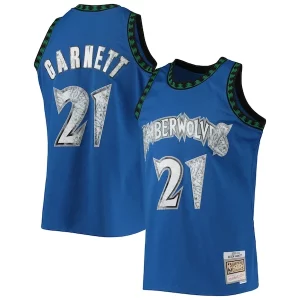 Kevin Garnett Minnesota Timberwolves 2003/04 Hardwood Classics NBA 75th Anniversary Eye - catching Diamond Swingman Jersey Blue