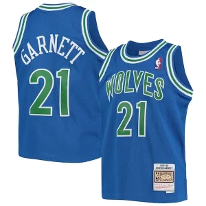 Kevin Garnett Minnesota Timberwolves Youth 1995 96 Hardwood Classics Swingman Jersey Eye - catching Blue