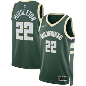Khris Middleton Milwaukee Stylish Bucks Nike Unisex Swingman Jersey Icon Edition Hunter Green