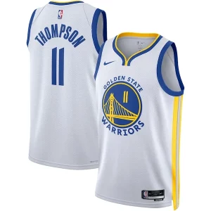 Klay Thompson Golden State Eye - catching Warriors Nike Unisex Swingman Jersey Association Edition White/Royal