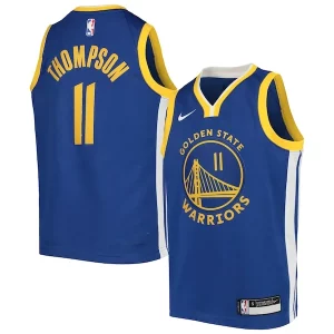 Klay Thompson Unique Golden State Warriors Nike Youth Team Swingman Jersey Icon Edition Blue