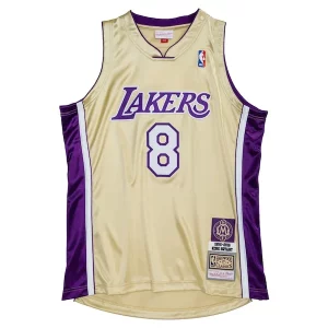 Kobe Gorgeous Bryant Los Angeles Lakers Hall of Fame Class of 2020 #8 Authentic Jersey Gold/Purple