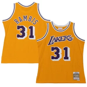 Kurt Rambis Los Angeles Unique Lakers 1984/85 Swingman Jersey Gold