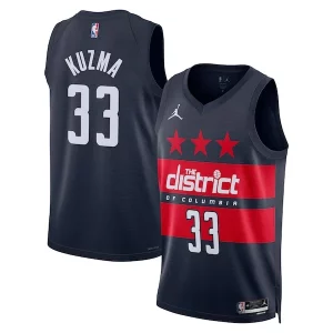 Kyle Kuzma Washington Wizards Eye - catching Jordan Brand Unisex 2024/25 Swingman Jersey Statement Edition Navy