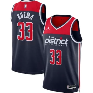Kyle Kuzma Washington Wizards Jordan Gorgeous Brand Unisex Swingman Jersey Statement Edition Navy