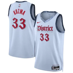 Kyle Kuzma Washington Wizards Stylish Nike Unisex 2024/25 Swingman Player Jersey City Edition Powder Blue