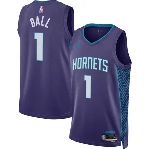 LaMelo Ball Charlotte Hornets Jordan Brand Unisex Swingman Jersey Statement Edition Purple Gorgeous