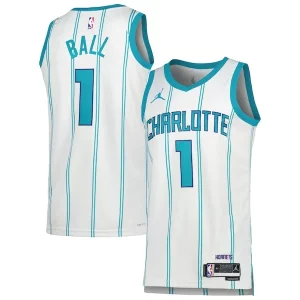LaMelo Ball Charlotte Hornets Unique Jordan Brand Unisex Swingman Jersey Association Edition White/Teal