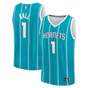 LaMelo Ball Elegant Charlotte Hornets Fast Break Replica Player Jersey Icon Edition Teal