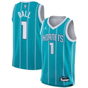 LaMelo Ball Unique Charlotte Hornets Nike Youth Swingman Jersey Icon Edition Teal
