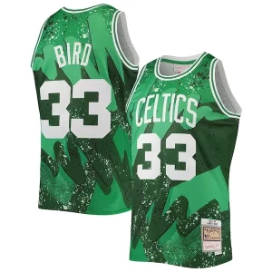 Larry Bird Boston Celtics Hardwood Classics 1985/86 Hyper Hoops Swingman Jersey Eye - catching Kelly Green