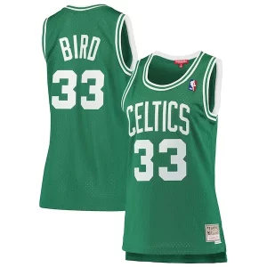 Larry Bird Boston Celtics Women's Stylish 1985 86 Hardwood Classics Swingman Jersey Kelly Green