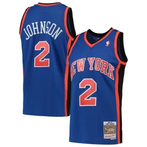 Larry Johnson New York Knicks 1998/99 Hardwood Classics Unique Swingman Jersey Blue