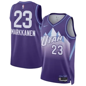 Lauri Markkanen Utah Jazz Nike Unisex 2024/25 Swingman Player Jersey City Edition Gorgeous Purple