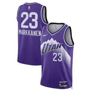 Lauri Markkanen Utah Jazz Nike Unisex Stylish 2023/24 Swingman Jersey Purple City Edition