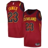 LeBron James Cleveland Elegant Cavaliers Nike Swingman Player Jersey Icon Edition Wine