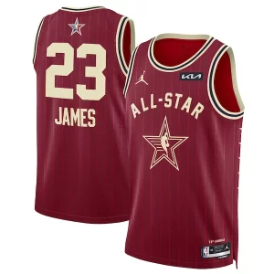 LeBron James Jordan Brand Unisex 2024 NBA All Star Game Eye - catching Swingman Jersey Crimson