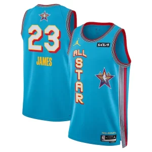 LeBron James Jordan Gorgeous Brand Unisex 2025 NBA All Star Game Swingman Player Jersey Light Blue