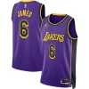 LeBron James Los Angeles Lakers Jordan Brand Unisex Swingman Trendy Jersey Statement Edition Purple