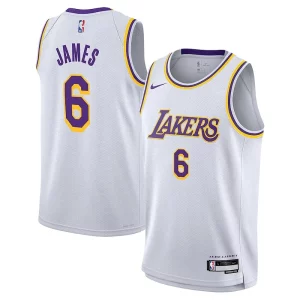 LeBron James Los Angeles Lakers Nike Youth Performance Swingman Jersey Association Edition Chic White